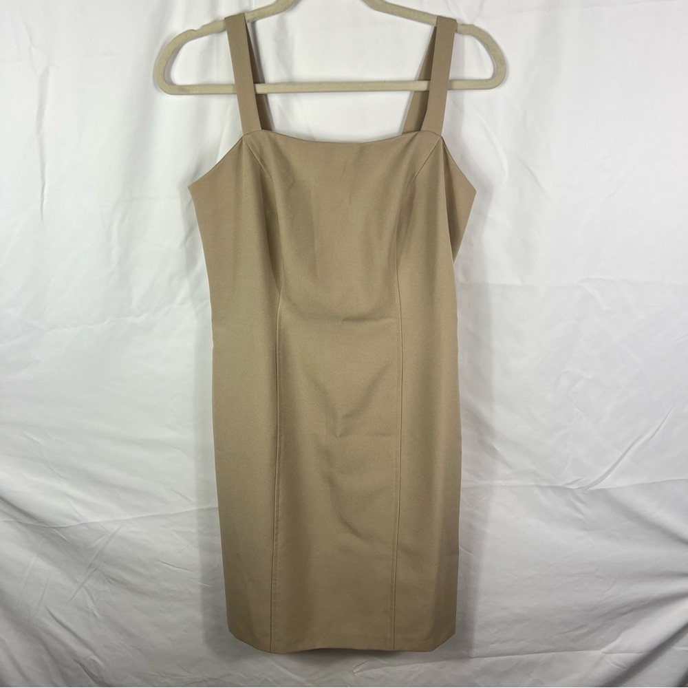 Wrapper Tan Mini Dress